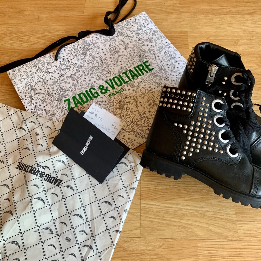 ZADIG & VOLTAIRE, JOE LOW CLOUS BOOTS